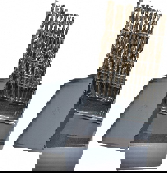 Drill Bit Set: Screw Machine Length Drill Bits, 29 Pc, 135 °, Cobalt